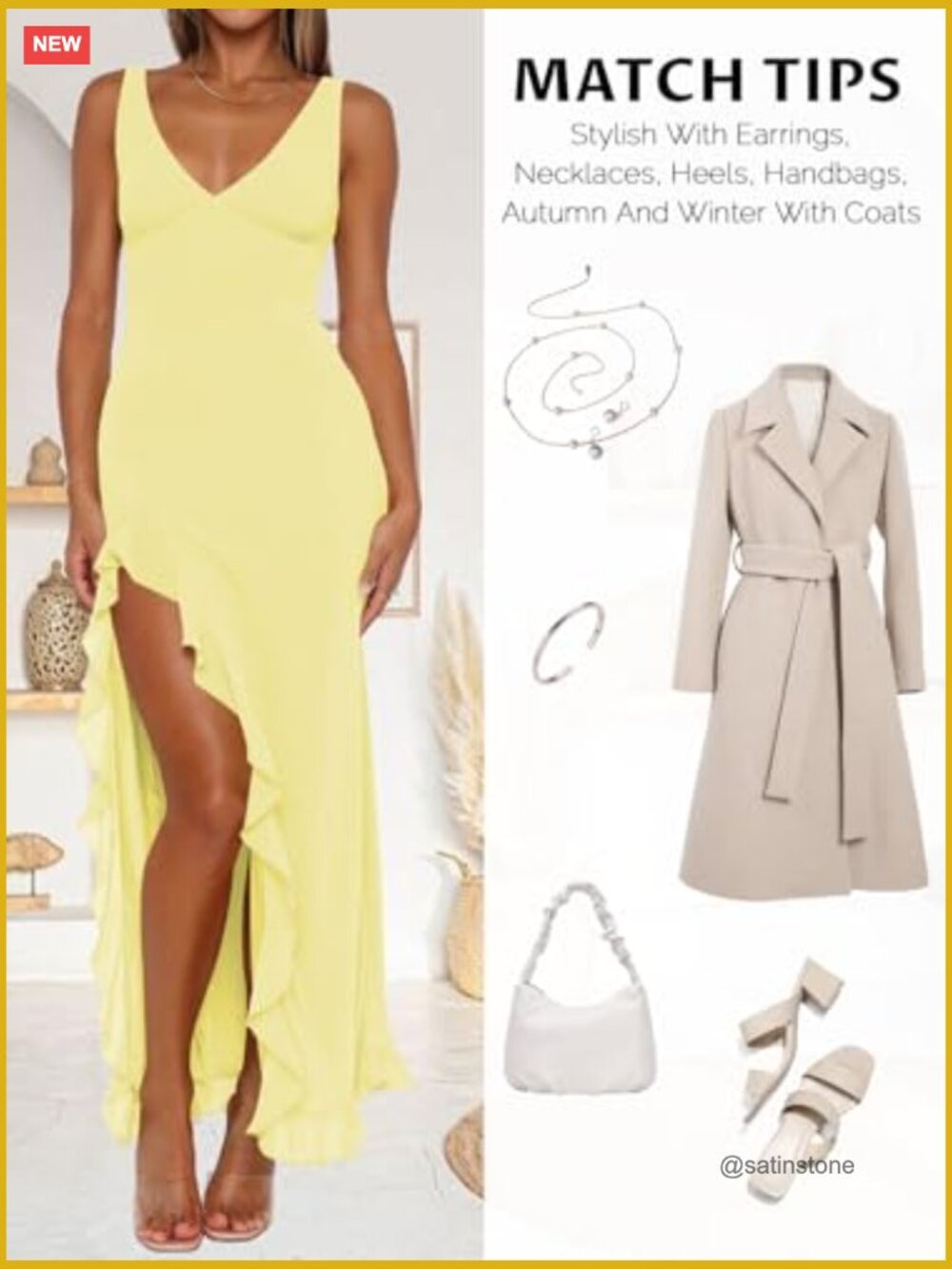 Sleeveless Mesh V-Neck Bodycon Maxi Dress with High Slit - Picture 5 of 5